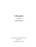 Copertina di Yves Klein, 1928-1962 ..