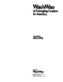 Copertina di Who's Who of Emerging Leaders in America
