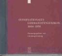 Copertina di Internationales Germanistenlexikon 1800-1950