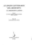 Copertina di Lo Spazio letterario del Medioevo