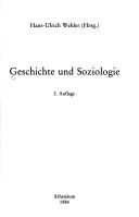 Copertina di Geschichte und Soziologie