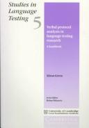 Copertina di Using Verbal Protocols in Language Testing Research: A Handbook