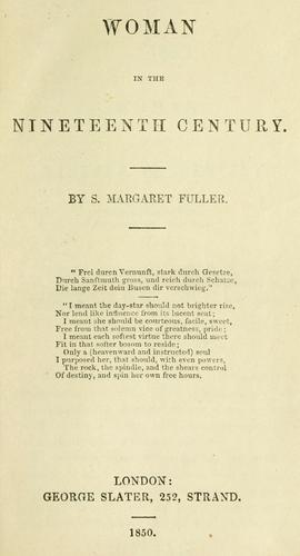 Copertina di Woman in the nineteenth century
