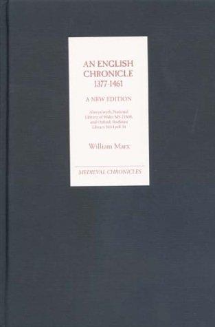 Copertina di ENGLISH CHRONICLE, 1377-1461: EDITED FROM ABERYSTWYTH, NATIONAL LIBRARY OF WALES MS 21068...; ED. BY WILLIAM MARX
