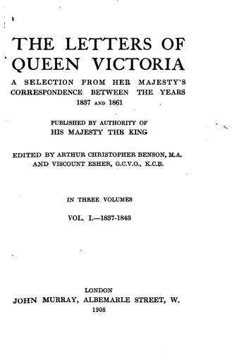 Copertina di The Letters of Queen Victoria: A Selection from Her Majesty's Correspondence Between the Years ...