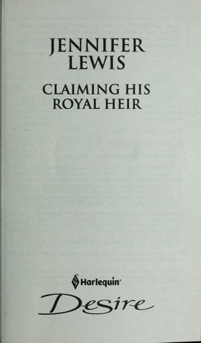 Copertina di Claiming his royal heir