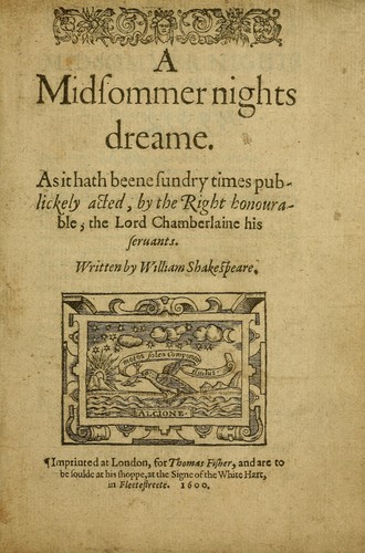 Copertina di A Midsummer Night's Dream