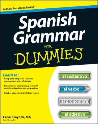 Copertina di Spanish Grammar For Dummies