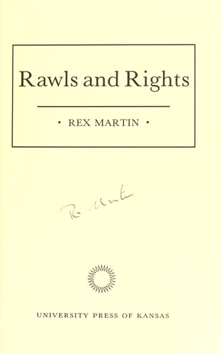 Copertina di Rawls and rights