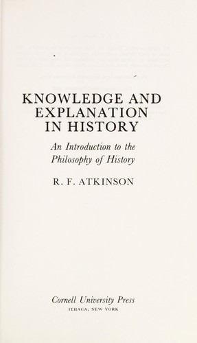 Copertina di Historical explanation