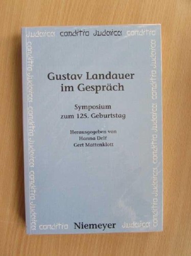 Copertina di Gustav Landauer im Gespräch