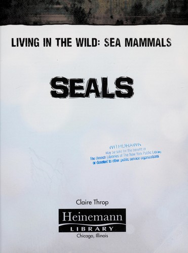 Copertina di Seals