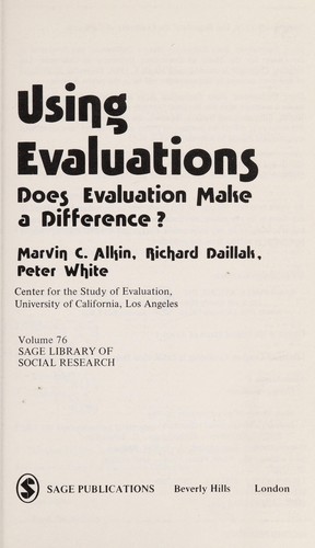 Copertina di Using evaluations