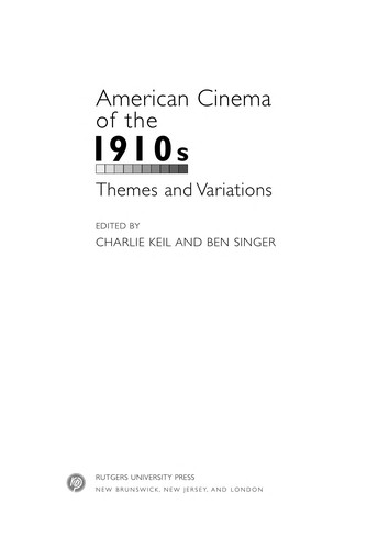 Copertina di American cinema of the 1910s