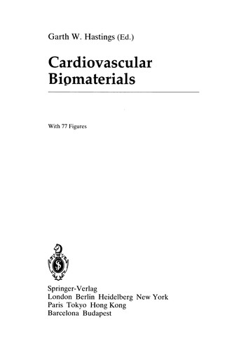 Copertina di Cardiovascular Biomaterials