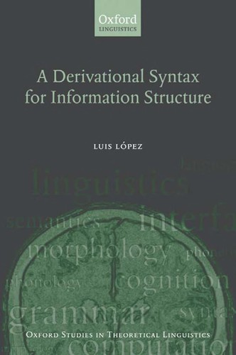 Copertina di A derivational syntax for information structure