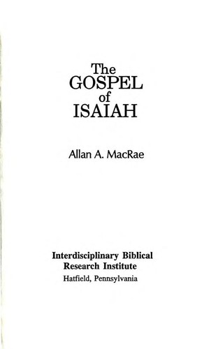 Copertina di The Gospel of Isaiah