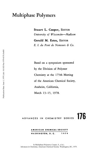Copertina di Multiphase polymers