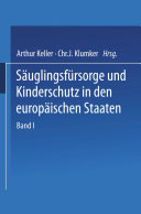 Copertina di Säuglingsfürsorge und Kinderschutz in den europäischen Staaten