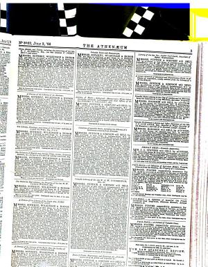Copertina di Athenaeum and Literary Chronicle