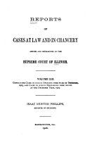 Copertina di Reports of Cases at Law and in Chancery Argued and Determined in the Supreme Court of Illinois